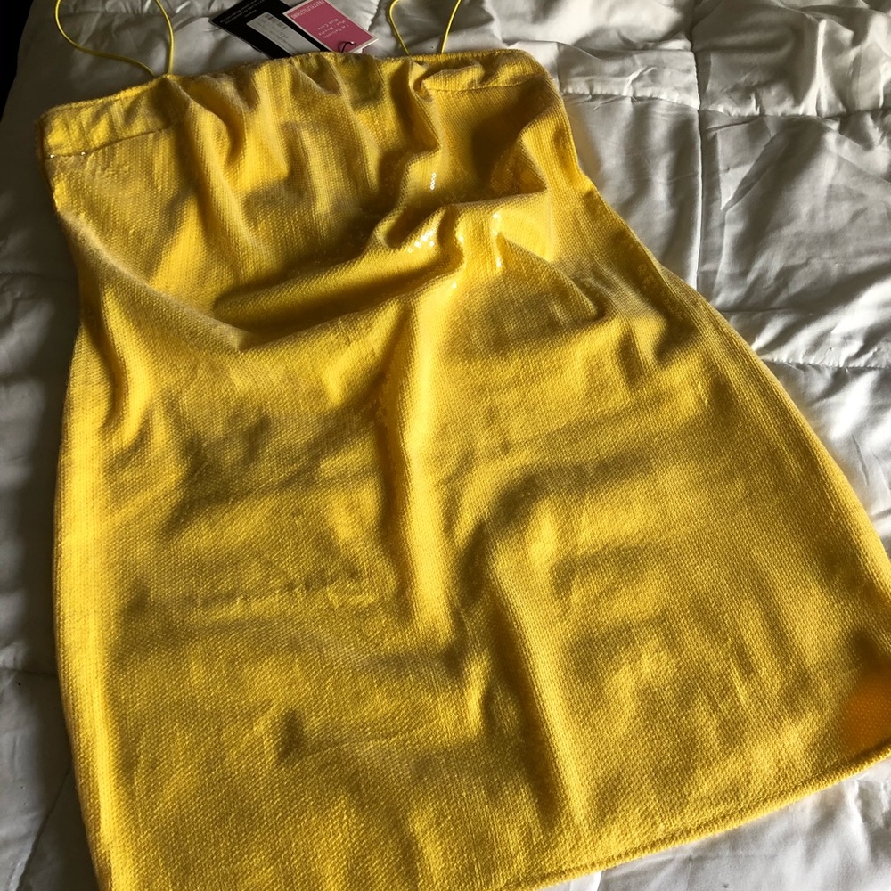 Yellow Sequence dress
